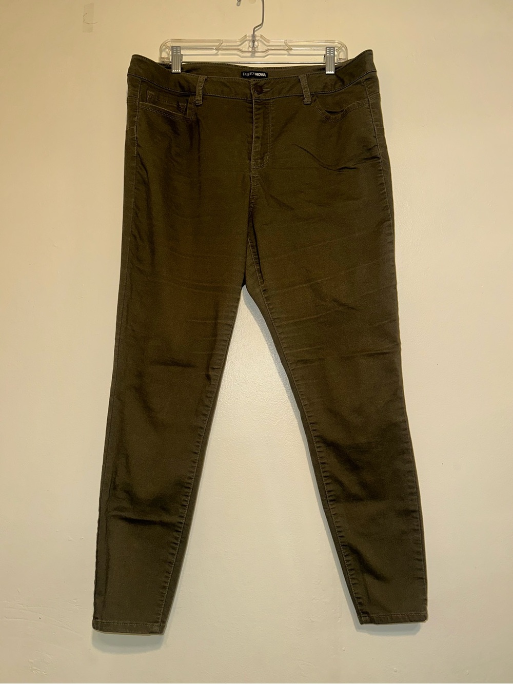 💛3 for $36💛 Fashion Nova Olive Green Skinny Jeans